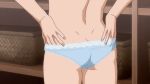  1girl animated animated_gif ass backboob benitsubasa blue_panties breasts butt_crack dimples_of_venus female nude panties sekirei solo underwear 