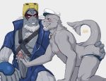  2018 absurd_res anal anal_fingering anthro duo fingering hi_res humanoid_penis lugyranitar male male/male mammal marine my_hero_academia penis pinniped repzzmonster seal selkie_(my_hero_academia) 