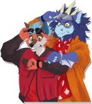 anderfox aquatic_dragon back_to_the_future canid canine dragon fox friendship_is_magic hasbro hi_res male male/male mammal marine my_little_pony mythological_creature mythological_scalie mythology scalie shilohyeen