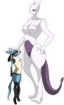  angry black_fur blue_fur blush breasts chest_spike duo featureless_breasts female fur larger_female legendary_pok&eacute;mon lucario macro male male/female mewtwo micro micro_on_macro nintendo pok&eacute;mon pok&eacute;mon_(species) purple_eyes purple_skin red_eyes shaking shivering simple_background size_difference smaller_male video_games white_background white_fur ソリュウ 