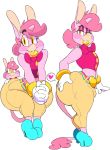  &lt;3 2018 big_butt boon_(vimhomeless) bracelet butt clothed clothing crossdressing equine eyelashes eyeshadow footwear girly gloves hand_on_butt hi_res high_heels horn huge_butt jewelry legwear lipstick looking_at_viewer makeup male mammal puppet shoes side_view thick_thighs unicorn vimhomeless voluptuous wide_hips 