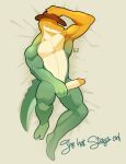 2024 alligator alligatorid anthro bed candy clothing cowboy_hat crocodilian dakimakura_pose dessert digital_media_(artwork) english_text food food_creature front_view full-length_portrait furniture genitals glitch_productions gummigoo_(tadc) gummy_(food) gummy_creature hat hat_only headgear headgear_only headwear headwear_only hi_res humanoid_genitalia humanoid_penis living_candy male mostly_nude omlette_bavuz on_bed penis pinup portrait pose reptile scalie solo text the_amazing_digital_circus