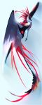  2017 day digital_media_(artwork) dragon feathered_dragon feathered_wings feathers feral flying kassillea-s outside red_feathers sky solo wings 