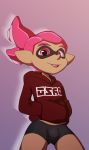  better_version_at_source blep bulge clothing hands_in_pockets hoodie inkling jerseydevil looking_at_viewer male nintendo pose smile solo splatoon tentacle_hair tentacles tongue tongue_out underwear video_games 