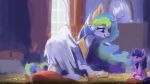  2018 age_difference crown cub curtains cute cutie_mark duo equine feathered_wings feathers female feral friendship_is_magic grin hair hi_res horn inside long_hair mammal mirror multicolored_hair my_little_pony nude open_mouth open_smile paperdrop princess_celestia_(mlp) purple_eyes rainbow_hair sitting size_difference smile teeth twilight_sparkle_(mlp) unicorn wallpaper white_feathers window winged_unicorn wings young 