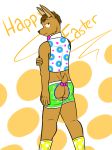  anthro bow butt clothing easter fuze hi_res holiday_message holidays lagomorph male mammal rabbit 