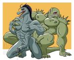  1_eye anal anal_penetration anthro anus balls cum digital_media_(artwork) disney duo erection humanoid_penis lizard male male/male male_penetrating muscular muscular_male nsfw-hideous penetration penis rasticore_(svtfoe) reptile scalie sex simple_background star_vs._the_forces_of_evil toffee_(svtfoe) 