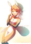  alya_cesaire animal_humanoid breasts brown_eyes brown_hair dark_skin featureless_breasts featureless_crotch fox_humanoid hair humanoid long_hair miraculous_ladybug ponytail rena_rouge smile source_request tian_ran_feng tied_hair 