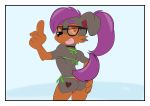  &lt;3 beach bikini black_fur blep brown_fur canine clothing collar dog eyewear fur girly glasses hair jewelry long_hair looking_at_viewer makeup male mammal necklace pantygremlin purple_hair purple_tail red_eyes sea seaside short_tail solo spandex sunglasses swimsuit tattoo thick_thighs thong tight_clothing tongue tongue_out water wide_hips 