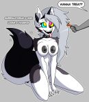 absurd_res acting_like_a_dog animated anthro big_breasts breasts breath canid canid_demon canine canis claws demon dog_tricks female feral happy_trance hellhound helluva_boss hi_res hypnosis loona_(helluva_boss) mammal mind_control mythological_canine mythological_creature mythology navel nipples nude panting sharp_teeth solo surrealatorium tail tail_motion tailwag teeth tongue tongue_out treat vivzmind wolf