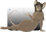  alpha_channel anthro breasts cigarette eyewear female gizmo0sue glasses mammal mouse nipples nude pussy rodent simple_background solo wide_hips 