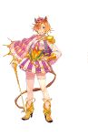  animal_ears boots crown full_body gold_footwear grin hair_over_one_eye hands_on_hips high_heel_boots high_heels highres horse_ears horse_girl horse_tail jewelry official_art purple_eyes ring short_hair smile solo staff t_m_opera_o tail thighhighs thumb_ring transparent_background umamusume yellow_footwear zettai_ryouiki 