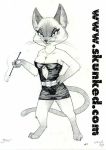  anthro breasts cat desiree_lee feline female james_m_hardiman mammal siamese sketch solo spice_ming traditional_media_(artwork) 