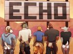anthro blush bottomwear bovid butt canada_lynx canid canine canis caprine carl_hendricks chase_hunter clothing desert echo_(game) echo_(series) echo_project felid feline flynn_moore gila_monster group helodermatid hi_res leo_alvarez lizard looking_at_viewer looking_back lynx male male/male mammal mooning mustelid otter reptile scalie sheep shorts tail tj_hess ventkazemaru wolf