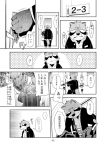  2013 blush bovine canine cattle clothed clothing comic fur harubon_10 harusuke kemono male mammal open_mouth scared school student sweat tanuki text translated yoshikazu young 