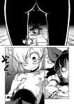 /\/\/\ 2girls 3koma ass blush bow breast_grab breasts closed_mouth collarbone comic commentary_request detached_sleeves grabbing hair_bow hair_over_one_eye hair_tubes hakurei_reimu japanese_clothes looking_at_another lying medium_hair miko monochrome multiple_girls nipples nude o_o on_stomach open_mouth rumia silent_comic small_breasts smile sonson_(eleven) standing touhou wavy_mouth wide_sleeves yuri 
