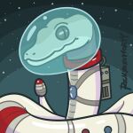 1:1 adult_swim ambiguous_gender artist_name astronaut astronaut_suit cartoon_network reptile rick_and_morty rickxoxomorty scalie snake solo spacesuit