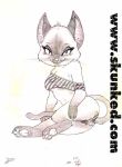  anthro breasts cat desiree_lee feline female james_m_hardiman mammal siamese sketch solo sugar_ming traditional_media_(artwork) 