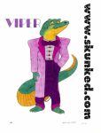  anthro clothing colored crocodile crocodilian desiree_lee james_m_hardiman male reptile scalie solo suit traditional_media_(artwork) viper_(btt) 