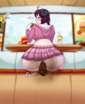  absurd_res accident anal_hair anus blush bottomwear burger clothed clothing demon eating eating_food embarrassed exposed fart fast_food_restaurant feces female food genitals hairy_pussy hi_res hmm hoodie horn horn_jewelry horned_humanoid humanoid in_public jewelry karynn_(notkarynn) legwear no_underwear not_furry pantyhose pink_bottomwear pink_clothing pink_hoodie pink_pantyhose pink_skirt pink_topwear pooping public_indecency public_pooping pussy shirimeart skirt smelly_feces solo speech_bubble stink_fumes surprised_expression text topwear torn_clothing torn_legwear torn_pantyhose translucent translucent_clothing translucent_legwear 