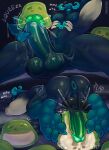 2025 3_hands 3_toes abs absurd_res anthro anus artist_name backsack balls bareback big_balls big_penis blue_balls blue_body blue_glans blue_horn blue_nipples blue_soles blue_tongue bodily_fluids body_hair butt claws colored cum cum_inside cumshot digital_drawing_(artwork) digital_media_(artwork) ejaculation english_text erection fan_character feet genital_fluids genitals glans green_slime group hi_res horn huge_filesize humanoid_genitalia humanoid_penis looking_pleasured male markings microsoft minecraft mojang multi_hand muscular muscular_anthro muscular_male nipples nude nude_anthro nude_male onomatopoeia pecs penetration penile penile_penetration penis perineum puffy_anus sex signature slime slime_(minecraft) slime_inflation slime_sex soles sound_effects text toe_claws toes tongue trick_rex warden_(minecraft) white_markings xbox_game_studios
