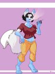  2017 anthro canine female fox hi_res jaeh mammal solo transformation 