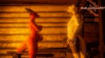 16:9 anthro aquarius_(petruz) belly big_belly breasts clothing covering covering_breasts daglassman4797 dragon dragon_(petruz) duo female hand_on_belly hi_res male mythological_creature mythological_scalie mythology nude pregnant pregnant_anthro pregnant_female reptile scalie story story_in_description surprised_expression underwear widescreen