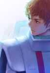  1boy amuro_ray brown_hair char&#039;s_counterattack commentary_request earth_federation_space_forces gundam highres looking_to_the_side mecha_pilot_suit military_uniform portrait science_fiction serious takeda_yuuko upper_body 