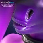  3d_(artwork) android anthro digital_media_(artwork) equine girly lips machine mammal purple_skin robot smile texell voxell_voxell 