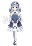  artina blue_ribbon blush elbow_gloves frilled_gloves frilled_hairband frills gloves hairband heterochromia highres long_hair magical_girl original reference_sheet ribbon shoes sketch smile sophia_orichi_(artina) thighhighs twintails white_background white_hair white_thighhighs 