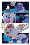 adventure_time adventure_time_(kaboom!) boots cake_the_cat cartoon_network clothing comic crown dialogue domestic_cat dress fangs felid feline felis female feral fionna_the_human footwear group hair headgear hi_res human ice_queen mammal natasha_allegri official_art sharp_teeth shoes tail teeth toony trio white_hair