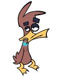  anthro avian bird duck herny_(character) hi_res looking_at_viewer male pan-pizza semi-anthro simple_background solo white_background 