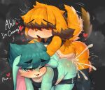 2025 4:3 anal anal_penetration announcing_orgasm anthro balls belly bent_over big_balls big_butt black_clothing black_hair black_highlights blue_body blue_fur blue_hair blue_tail blush bodily_fluids bottomwear bottomwear_down butt canid canine canis cheek_tuft clothed clothing clothing_lift colored cum cum_in_ass cum_inside digital_drawing_(artwork) digital_media_(artwork) dog_boy_(berseepon09) doggystyle domestic_dog duo ejaculation emanata english_text facial_tuft fluffy fluffy_tail from_behind_position frown_eyebrows fur genital_fluids genitals hair hanuvo heart_eyes heart_symbol highlights_(coloring) lagomorph leporid looking_at_another looking_back looking_back_at_another looking_pleasured male male/male male_penetrated male_penetrating male_penetrating_male mammal motion_blur multicolored_body multicolored_fur musk musk_clouds nude obscured_penetration open_mouth orange_body orange_eyes orange_hair orange_tail orgasm pants pants_down partially_clothed penetration pupils rabbit sex shaded shirt shirt_lift simple_background sweat sweatdrop sweaty_body tail tail_motion tailwag tan_body tan_fur teal_body teal_fur text thick_thighs topwear tuft two_tone_body two_tone_fur two_tone_tail