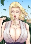 1girl breasts cleavage huge_breasts nail_polish naruto naruto_shippuuden smile tsunade 