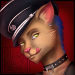  2018 alexa_neon anthro bdsm collar digital_media_(artwork) fur headshot_portrait icon mammal master portrait simple_background tongue 