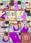  anus bed breasts butt carpet comic dripping english_text female female/female gaping inside larger_female legendary_pok&eacute;mon livinlovindude mew mewtwo nintendo pok&eacute;mon pok&eacute;mon_(species) purple_eyes pussy size_difference smaller_female smile text unbirthing video_games vore 