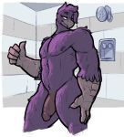  alpha_channel avian barazoku feathers half-erect male muscular muscular_male nipples nude penis purple_feathers remanedur shower solo wet 