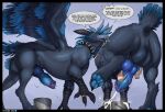  absurd_res ambiguous_gender animal_genitalia anus avian bestiality blue_body blue_feathers blue_penis bucket canine_genitalia collar container cum_collecting cum_container dialogue dominant dominant_male duo feathers feral genitals gryphon handjob hi_res human jewelry konig_(amaratsu1) looking_at_viewer looking_down looking_down_at_viewer male male/ambiguous mammal multicolored_body musk mythological_avian mythological_creature mythology penile penis penis_milking ring sex spiked_collar spikes syn-6 two_tone_body 