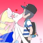  &lt;3 2018 absurd_res anthro bag bed big_breasts blonde_hair blush breasts clothing detailed_background digital_media_(artwork) dress eyes_closed female hair hat hi_res human humanoid kissing long_hair male mammal marine nintendo pinniped pok&eacute;mon pok&eacute;mon_(species) pok&eacute;mon_trainer primarina rhuanfps shiny_pok&eacute;mon side_view star sun_(pok&eacute;mon) text video_games wedding white_body young 