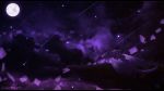  2014 black_bars digital_media_(artwork) dragon feral horn membranous_wings moon night outside purple_theme sinistereternity sky solo star starry_sky wings 