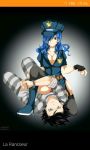  1boy 1girl blue_hair fairy_tail juvia_lockser 