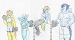  2018 abs anthro barbell bra breasts clothing dumbbell equine exercise female fleetfoot_(mlp) flicker-show flirting footwear friendship_is_magic gym male mammal muscular muscular_female my_little_pony pegasus rainbow_dash_(mlp) shoes shorts sneakers soarin_(mlp) spitfire_(mlp) sports_bra suggestive underwear vein weights wings wonderbolts_(mlp) workout 