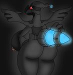  areola big_breasts big_butt breasts butt female glowing legendary_pok&eacute;mon nintendo panzercaptjason pok&eacute;mon pok&eacute;mon_(species) red_eyes video_games wings zekrom 