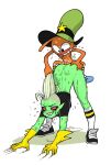 5_fingers alien alien_humanoid all_fours ambiguous_penetration anonymous_artist bent_over bite biting_lip biting_own_lip bodily_fluids bottomless breasts butt butt_grab clothed clothing disney duo female female_penetrated fingers footwear freckles gloves green_body green_skin hair hand_on_butt handwear hat headgear headwear hi_res humanoid humanoid_pointy_ears larger_female larger_penetrated long_hair lord_dominator male male/female male_penetrating male_penetrating_female noseless penetration pink_sclera pointy_ears pulling_hair saliva self_bite sex shoes size_difference smaller_male socks sweat teeth topwear touching_hair wander wander_over_yonder