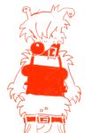 anthro belt big_collar big_nose biped buckle canid canine canis clothing collar crop_top domestic_dog ear_piercing female fur hi_res looking_at_viewer mammal midriff navel navel_piercing piercing restricted_palette round_nose shirt shockpine solo topwear white_body white_fur