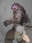 2025 anthro areola asian_clothing back_muscles barazoku biceps big_butt big_muscles blaidd_(elden_ring) blush bulge butt canid canine canis claws clothed clothing clothing_pull cuson deltoids disembodied_hand east_asian_clothing elden_ring eyebrows fromsoftware fundoshi fundoshi_only fundoshi_pull fur grey_background hi_res huge_butt huge_muscles japanese_clothing kemono looking_back male mammal muscular muscular_anthro muscular_male nipples open_mouth pecs scar simple_background solo standing teeth thick_arms thick_thighs tongue topless topless_anthro topless_male triceps tuft underwear underwear_only underwear_pull wolf