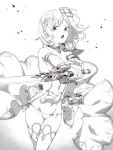  bikini_bottom cosplay djeeta_(granblue_fantasy) dress granblue_fantasy greyscale hair_ornament knights_of_glory monochrome short_hair sunao_(souis) sword the_glory the_glory_(cosplay) thighhighs weapon 