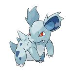  bright_pupils claws closed_mouth fang full_body nidorina no_humans nostrils official_art pokemon pokemon_(creature) pokemon_focus pokemon_frlg red_eyes simple_background solo sugimori_ken third-party_source v-shaped_eyes white_background white_pupils 