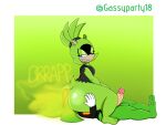 4:3 afrosoricid anthro archie_comics big_butt black_clothing black_shirt black_topwear blue_eyes bodily_fluids bubble_butt bulge butt butt_grab clothing duo erection eulipotyphlan eyewear facesitting fart fart_cloud fart_fetish farting_on_another farting_on_face feet female female_facesitting_male female_farting genital_fluids genitals glasses green_body green_butt half-closed_eyes half_naked hand_on_butt hedgehog hi_res idw_publishing jacket leather leather_clothing leather_jacket leather_topwear looking_at_another looking_at_partner male male/female mammal narrowed_eyes penis precum scourge_the_hedgehog sega shirt sitting_on_another smile smiling_at_another smiling_at_partner sonic_the_hedgehog_(archie) sonic_the_hedgehog_(comics) sonic_the_hedgehog_(idw) sonic_the_hedgehog_(series) supersonicparty18 surge_the_tenrec tenrec topwear vein veiny_penis
