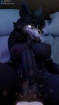 4k 9:16 abs absurd_res anthro athletic athletic_anthro athletic_gynomorph athletic_intersex athletic_male big_breasts big_penis black_body black_fur bodily_fluids breasts canid canine canis cum cum_drip cum_inside cum_on_penis dripping duo ejaculation first_person_view from_front_position fur genital_fluids genitals glowing glowing_eyes gynomorph gynomorph_penetrated hi_res intersex intersex/male intersex_penetrated looking_at_viewer looking_pleasured lying mal0 male mammal missionary_position nude nude_anthro nude_gynomorph nude_male on_back penetration penis samtrix scp-1471-a scp-1471-a_(da.nilkaz) scp_foundation seductive sex thick_thighs tongue tongue_out wolf